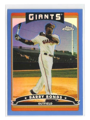 2006 Topps Chrome Baseball - Barry Bonds #50 - Blue Refractor - Image 1 of 2