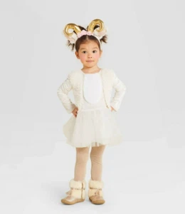 Toddler Goat Halloween Costume Dress and Headpiece Size 2-3T - Picture 1 of 4