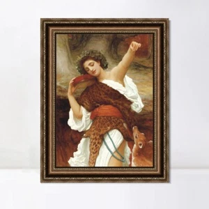 Lienzo enmarcado impresión Giclee Bacchante por Frederick Leighton arte de pared decoración del hogar - Imagen 1 de 16