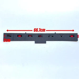 OEM Black high glossy Trunk Lettering Emblem 1p (Fits: 2021 2023 Kia Sorento ) - Picture 1 of 6