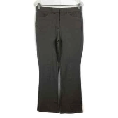 Pantalones Isaac Mizrahi Live para mujer talla 8 gris elástico algodón corte bota nuevos Foto 1 de 4