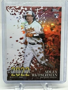 2023 Topps 2022 Greatest Hits Adley Rutschman RC Baltimore Orioles 22GH-23 - Bild 1 von 2