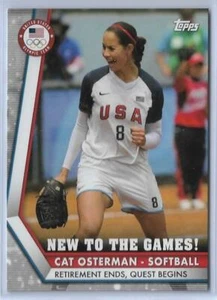 2020 TOPPS OLYMPICS CAT OSTERMAN NEW TO THE GAMES CARD ~ USA SOFTBALL 2021 ~ MENGE - Bild 1 von 2
