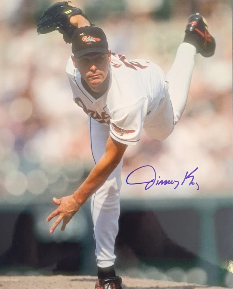 Jimmy Key Baltimore Orioles Signed 8x10 Pic Autograph Photo Blue Jays Yankees - Image 1 of 1