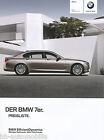 BMW 7er Preisliste 2011 9/11 D price list prijslijst prisliste prislista prix
