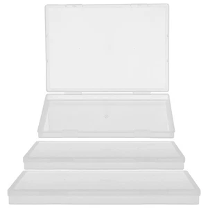 Caja de almacenamiento de oficina de 3 piezas contenedor piezas organizador cajas para organizar - Imagen 1 de 12