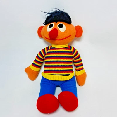 Vintage 1970s Sesame Street Knickerbocker Ernie Plush Stuffed Toy Taiwan - Image 1 of 4