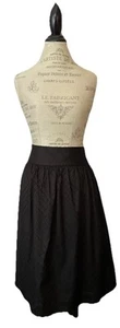 Susan Bristol Lined Raw Silk Skirt Grosgrain Ribbon Trims @ Hem 38.5” Waist/27 L - Picture 1 of 16