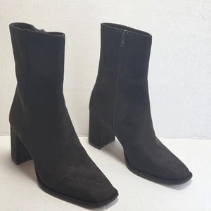 Madden Girl Monicaa Dark Brown Faux Suede Boots Women's Size 5M - Picture 1 of 8