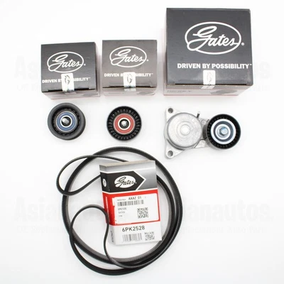 Gates Tensioner Belt Idler Pulleys For Mercedes Benz S550 2012-2017 V8 4.7L - Image 1 of 4