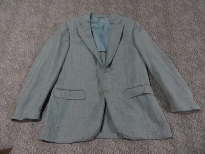 Blazer Canali Saks Fifth Avenue seda lana lino para hombre 38 doble ventilación sin estructura Foto 1 de 4