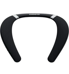 Boomerang Neckband Enceinte Bluetooth, Enceinte de Cou Bluetooth Sans Fil, Argent - Photo 1 sur 11