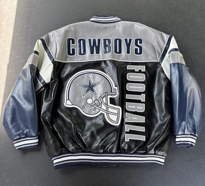 Chaqueta de Vinilo De Colección 2XL Dallas Cowboys Fútbol NFL G-III GRANDE Logo Deletreado Foto 1 de 4