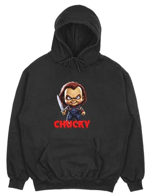 CHUCKY SUDADERA CON CAPUCHA Juego Infantil Película de Terror Terror Halloween Jersey con Capucha 252 Foto 1 de 2