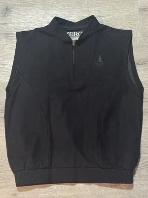 Zero Restiction Golf Outerwear Men’s Vest S Black 1/2 Zip Black Hall Club - Image 1 of 4