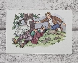 Schwan kleb Bechstein Märchenwelt Kölln 1980/90er Reklame Sammelbild Werbung alt - Picture 1 of 2