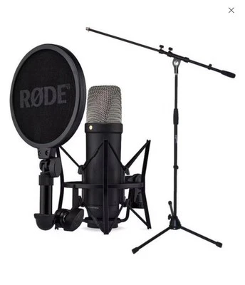 RØDE NT1 5th Generation Großmembran Kondensator Mikrofon mit USB - Schwarz - Bild 1 von 4