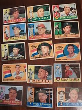 1960 Topps Autographed Baseball Cards