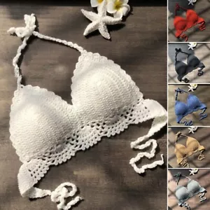 Fashion Bikini Sexy Hand-crocheted Tank Women 6 Colors Beach Beachwear N - Picture 1 of 15