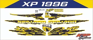 SEADOO XP 1996 Graphics / Decal / Sticker Kit CUSTOM BLACK - Picture 1 of 1