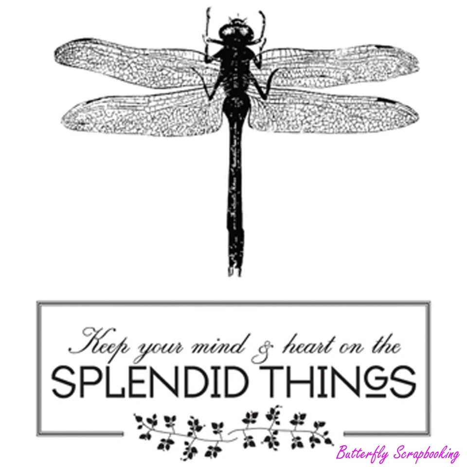 Splendid Things, Cling Style Unmounted Stamp UNITY STAMP, INC. - NEW, IB-AP-170 - Image 1 of 1
