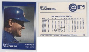 1991 Star Gold /1500 Ryne Sandberg #10 HOF
