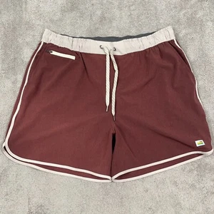 Vuori Banks Athletic Shorts Men's Size 2XL Red 5" Inseam EUC - Picture 1 of 15