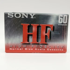 Sony HF High Fidelity Normal Bias 60 minute Audio Cassette Tape Blank New Sealed - Picture 1 of 2