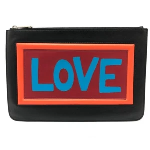 FENDI 7N0078 LOVE Clutch bag Leather Black/Multicolore - Bild 1 von 17