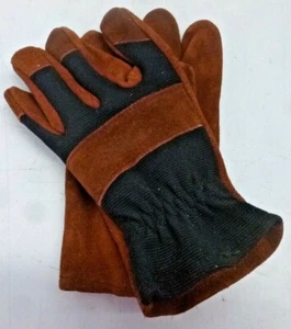 New Condor Leather Gloves, Suede Cowhide, Brown, L, PR - Picture 1 of 2