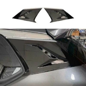 Black Rear Wing Side Spoiler Cover Trim 2PCS For Toyota Corolla Cross 2022-2023 - Imagen 1 de 6