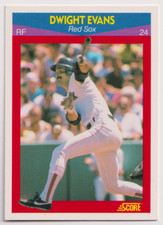 1990 Score Superstar #54 Dwight Evans Boston Red Sox