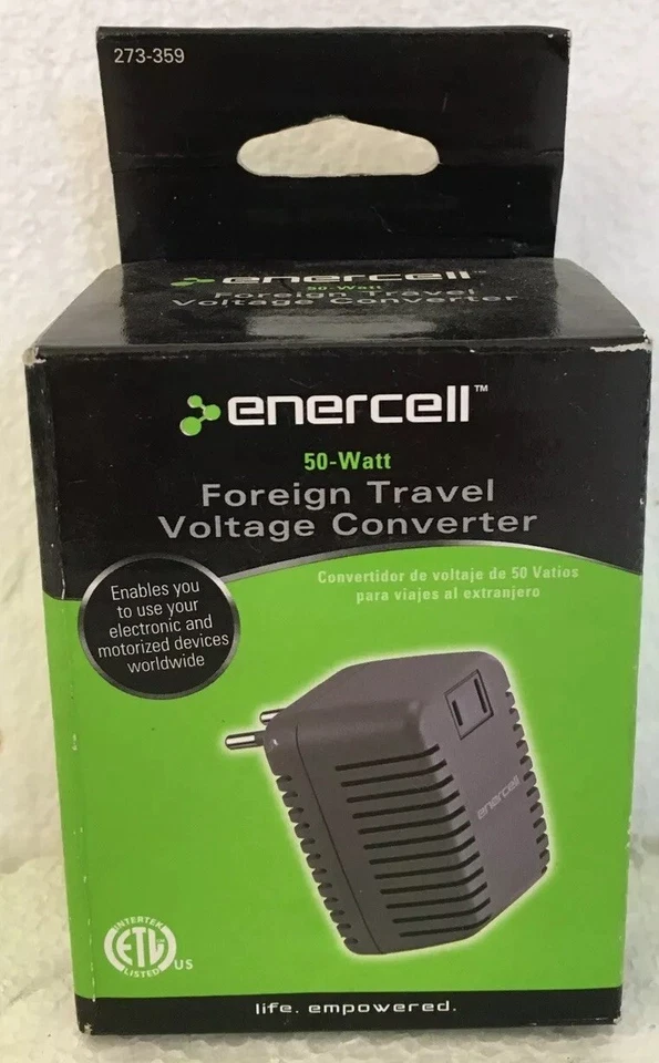 Enercell 50 Watt Foreign Travel Voltage Outlet Converter 273-359  - Image 1 of 4