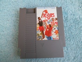 VINTAGE 1985 HOOPS BASKETBALL JALECO NINTENDO NES VIDEO GAME. NO BOX OR MANUAL!
