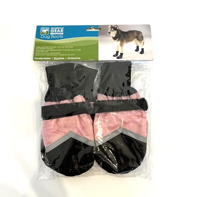 Guardian Gear Dog Boots L Pink Water Repellant Non Skid Breathable All Weather - Image 1 of 4