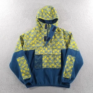 Nike ACG Jacket Men Medium Fleece Pullover Blue Yellow Color Block Ski Y2K Retro - Picture 1 of 20