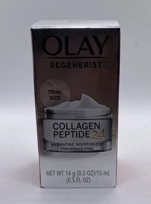 Crema hidratante facial Olay New Regenerist colágeno péptido 24, tamaño de prueba, 0,5 oz Foto 1 de 4