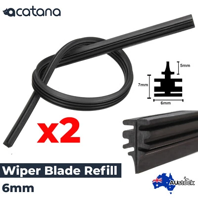26 + 14" Wiper Blades Refills for Hyundai Elantra MD 2011 2012 - 2015 Rubber - image 1 of 4