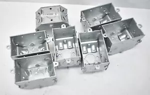 Lot of 7 Hubbell Raco Deep Switch Electrical Box Beveled Corners 2-1/4" Deep - Picture 1 of 6