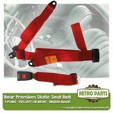 Rear Static Seat Belt For Opel Corsa Hatchback 5dr 1993 Shape Red