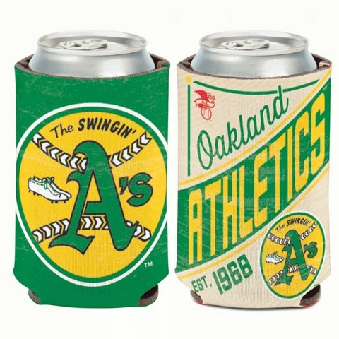 OAKLAND A'S ATHLETICS COOPERSTOWN COLLECTION SOFT FOAM CAN COOZIE KOOZIE COOLER Cover