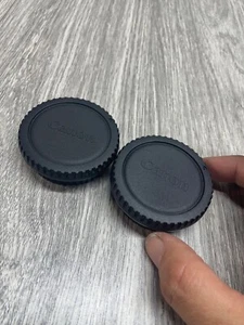 Canon Lens Caps pair of lens caps not sure for what size - Picture 1 of 5