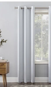 "Nuevo panel de cortina ojal blanco Sun Zero (1) 40"" x 95"" - Imagen 1 de 7