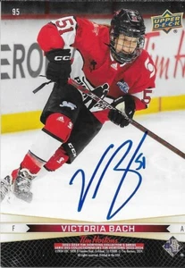 Carta Firmata Blayre Turnbull Victoria Bach 23/24 mazzo superiore Tim Hortons originale - Foto 1 di 2