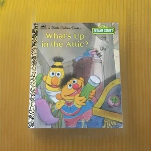 Whats Up In The Attic A Little Golden Book 1987 Vintage Hardcover Illustrated - Picture 1 of 2