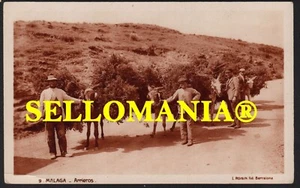 POSTAL AÑOS 1920 MALAGA ARRIEROS BURROS DONKEYS BILL HOPKINS L. ROISIN TCP00092 - Bild 1 von 1