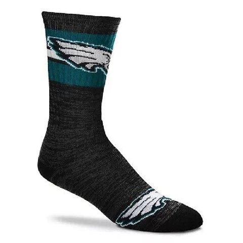 NFL Philadelphia Eagles Fan Mens Large First String Crew Socks Fits 10-13 Gift Cover