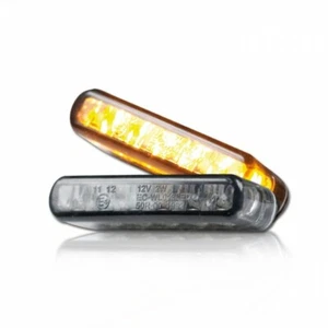 Schwarze LED Mini Micro Blinker Miniblinker Streak Shorty zum kleben Einbau - Picture 1 of 1