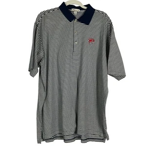 Peter Millar Men's University of Richmond Collegiate Stripe Polo, size XL, Navy - Picture 1 of 9