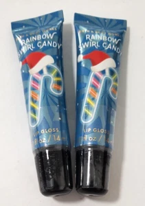 Lote de 2 Brillos labiales Bath & Body Works RAINBOW SWIRL CARADY SELLADO 0,47 Fl. Oz. - Imagen 1 de 4